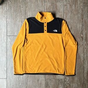 North face yellow and black fleece